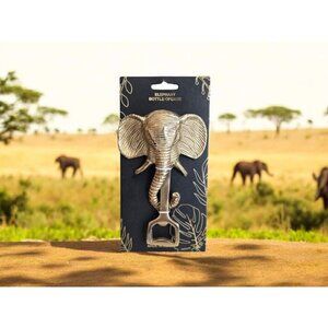 New Safari Gold Retro Bottle Opener Beer Soda Wine Cork Cap Dog Head Elephant
